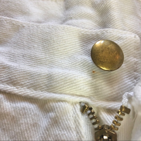 GBJ Jeans White Denim Jean Short Size Small/24 - Picture 8 of 9